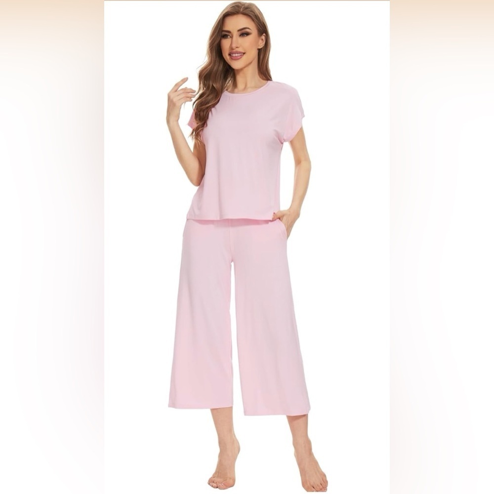 Bamboo Viscose Pajama Set Short Sleeve & Pants S, M,L,XXL Various Colors